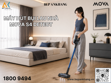 Máy hút bụi lau nhà Mova S4 Detect | Lực hút 150AW